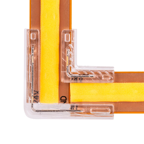 L Shape LED Strip Connector to suit IP20 8mm PCB LED Strip - HV9952-L