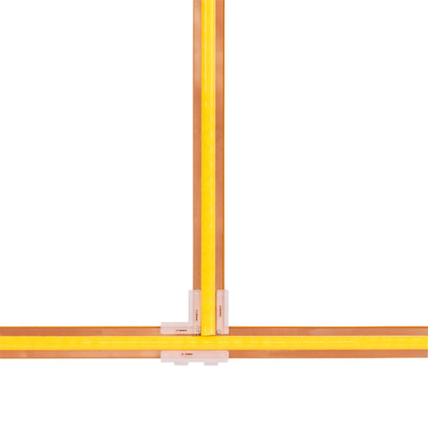 T Shape LED Strip Connector to suit IP20 8mm PCB LED Strip - HV9952-T-10PK