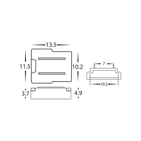 LED Strip Connector to suit IP20 10mm PCB COB LED Strip - HV9953-5PK