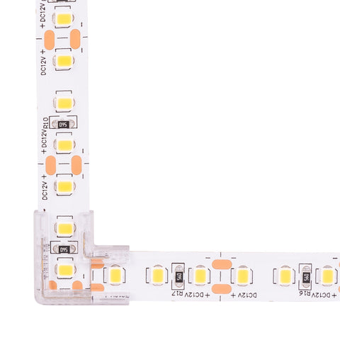 L Shape LED Strip Connector to suit IP20 10mm PCB LED Strip - HV9954-L-10PK