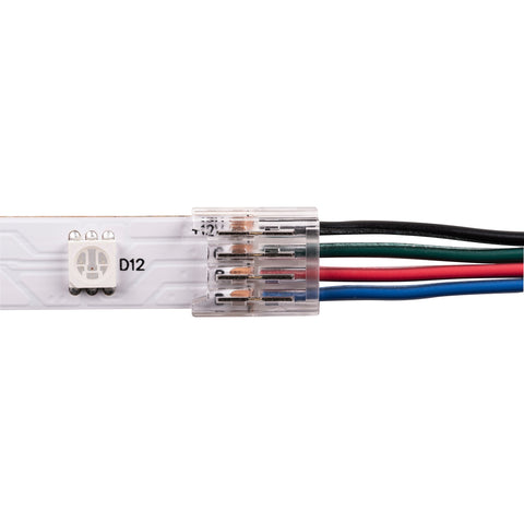 LED Strip Connector to suit IP20 10mm PCB RGB LED Strip - HV9955-5PK