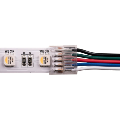 LED Strip Connector to suit IP20 12mm PCB RGBC or RGBW LED Strip - HV9956