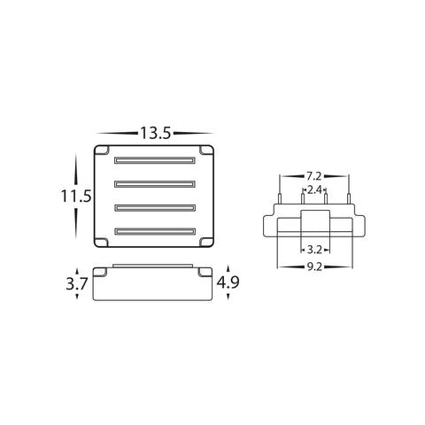 LED Strip Joiner to suit IP20 10mm PCB RGB LED Strip - HV9962