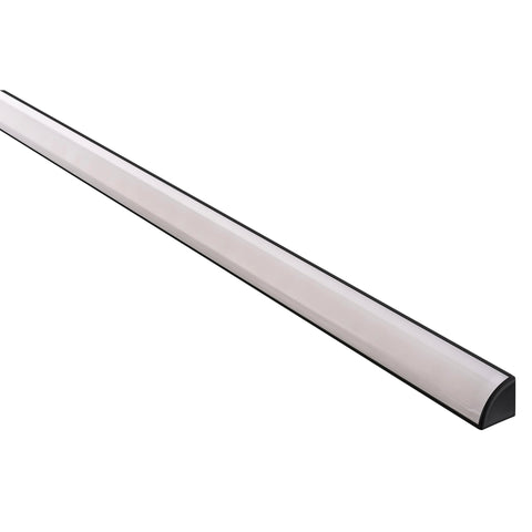 Black Corner Aluminium Profile - HV9691-1616-BLK-EC