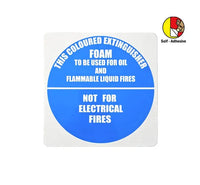 Self-adhesive Air Foam Extinguisher I.D Sign - IDAFSA
