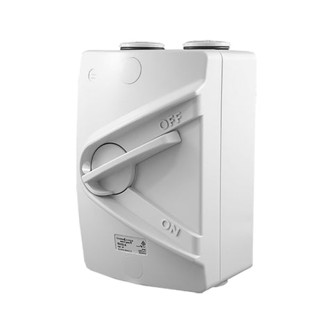 32A Double Pole Isolator 250V AC IP66 Weatherproof - IS232-S