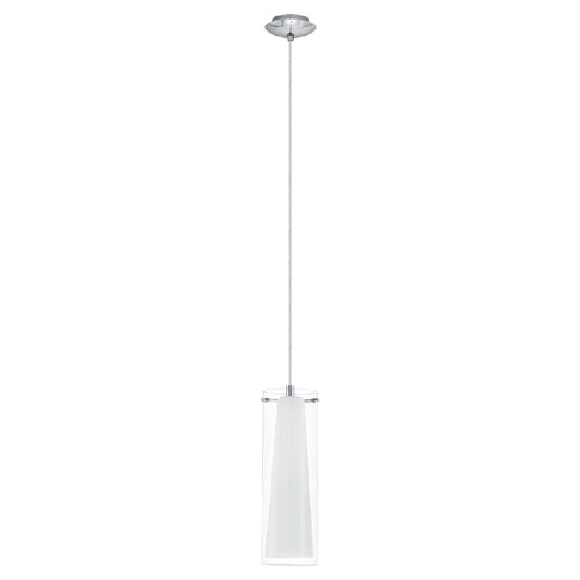 Pinto 1 Light Pendant Chrome & Clear White 110mm - 89832 - ARCK Electrical Wholesale Supplies