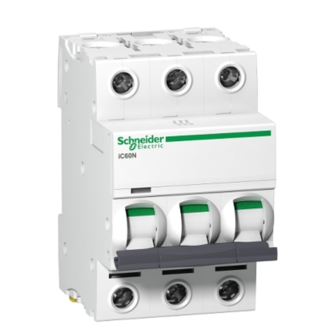 Miniature circuit breaker (MCB), Acti9, iC60N Disbo, 3P, 25A, C curve, 6000A (IEC/EN 60898-1), 10kA (IEC/EN 60947-2)-A9F44325