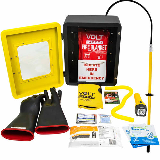 Wall Mounted High Voltage Rescue Kit Class 3 26.5kV - Volt Safety - KIT-HVR-WM-3
