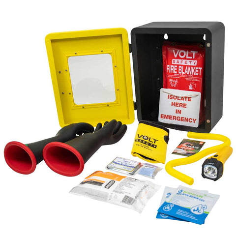 Wall Mounted High Voltage Rescue Kit Class 4 36kV - Volt Safety - KIT-HVR-WM-4