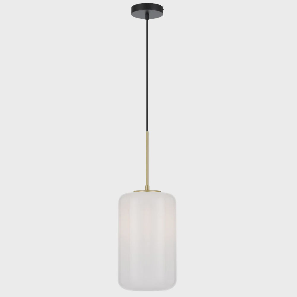 Korova Pendant Lights 340 mm Opal Glass - KOROVA PEM-BRSOP - ARCK Electrical Wholesale Supplies