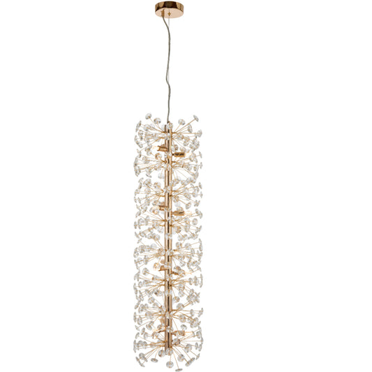 LERIDA 12 LIGHT VERTICAL PENDANT - PE12V-GD