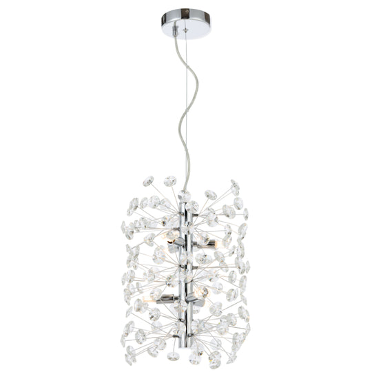 LERIDA 6 LIGHT VERTICAL PENDANT - PE6V-CH