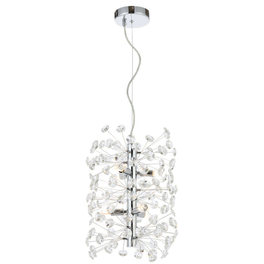 LERIDA 6 LIGHT VERTICAL PENDANT - PE6V-CH