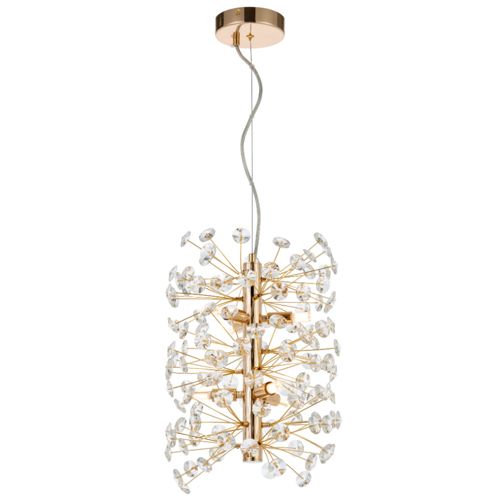 LERIDA 6 LIGHT VERTICAL PENDANT - PE6V-GD