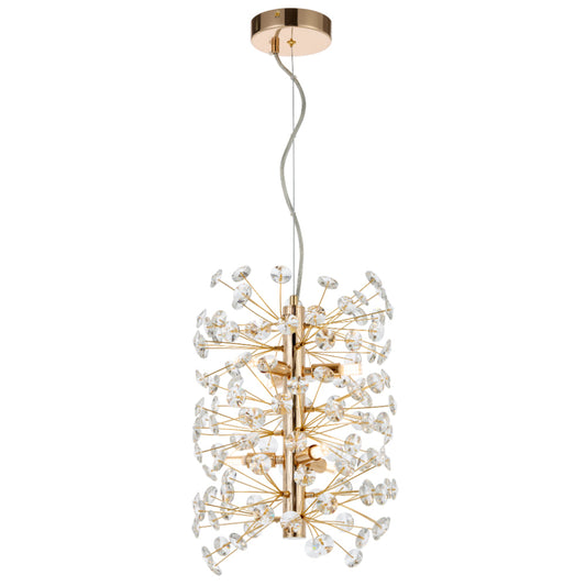 LERIDA 6 LIGHT VERTICAL PENDANT - PE6V-GD