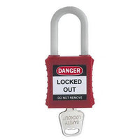 PADLOCK 38MM - 6MM STEEL SHANK LOCKOUT-LOCK-SR-KD