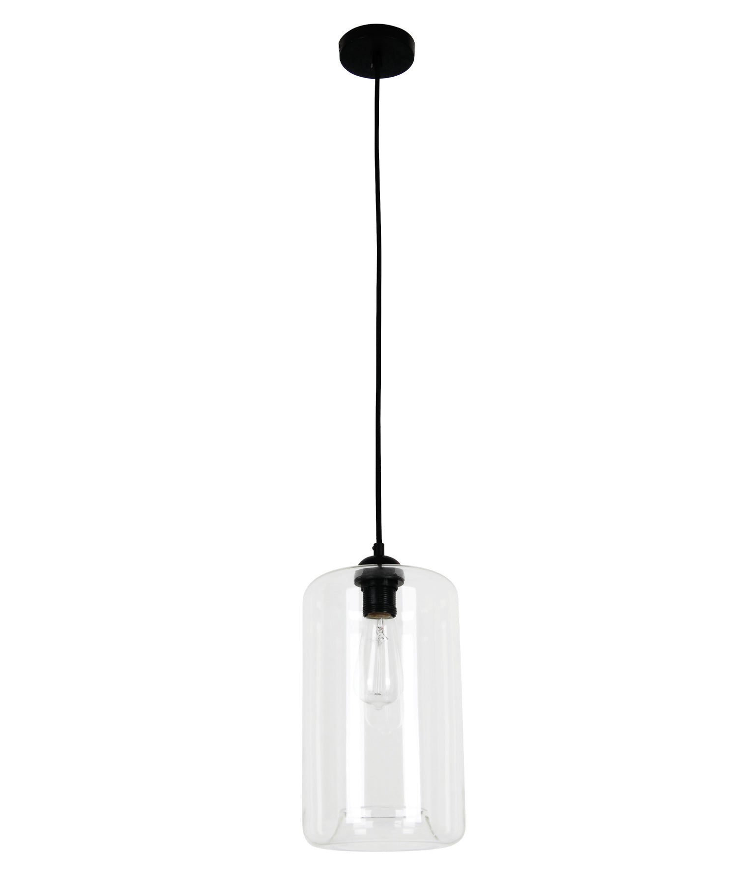 Modern Retro Oblong Glass Pend - MASON3
