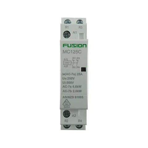 Modular Contactor 2 Pole 250V AC 25A 2NC - MC125C