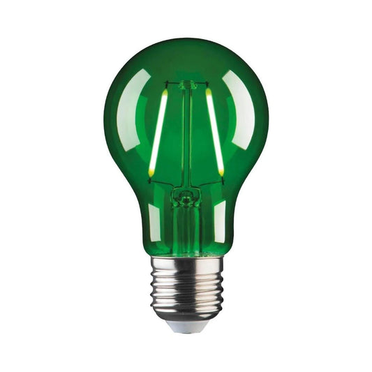 A60 Coloured Decorative LED Bulb, E27, 2W, Green - MGL288G