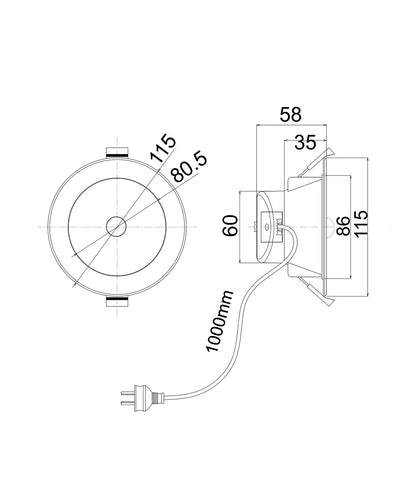 D/L LED FIXED MOTION SENSOR WH - NOVATRIS