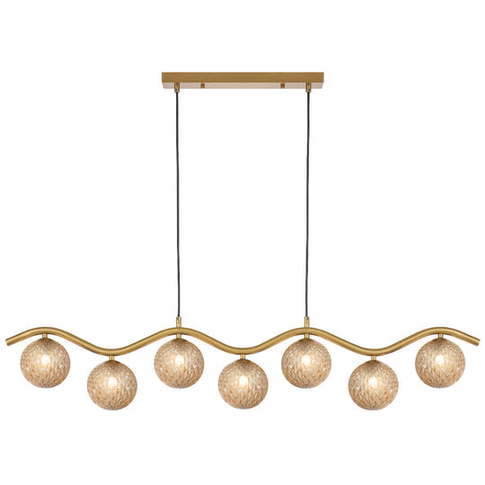 ORTON 7 LIGHT PENDANT ANTIQUE GOLD - PE7-AGAMT