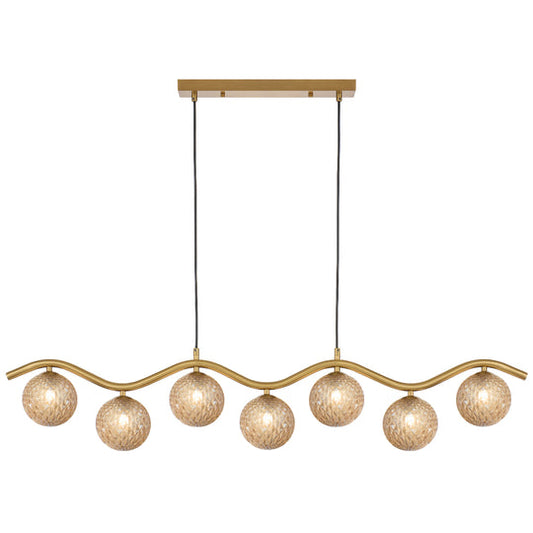 ORTON 7 LIGHT PENDANT ANTIQUE GOLD - PE7-AGAMT