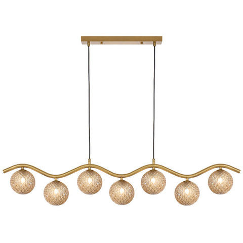 ORTON 7 LIGHT PENDANT ANTIQUE GOLD - PE7-AGAMT