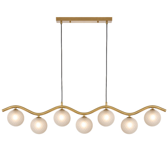 ORTON 7 LIGHT PENDANT ANTIQUE GOLD - PE7-AGFRT