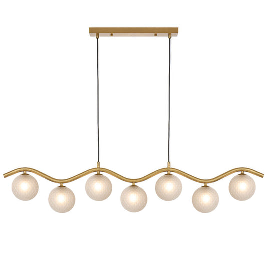 ORTON 7 LIGHT PENDANT ANTIQUE GOLD - PE7-AGFRT