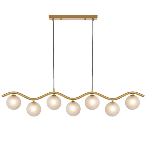 ORTON 7 LIGHT PENDANT ANTIQUE GOLD - PE7-AGFRT
