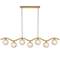 ORTON 7 LIGHT PENDANT ANTIQUE GOLD - ORTON PE7-AGFRT