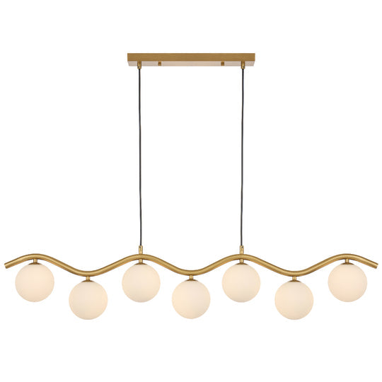 ORTON 7 LIGHT PENDANT ANTIQUE GOLD - PE7-AGOM