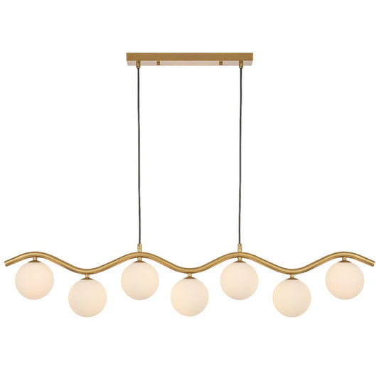 ORTON 7 LIGHT PENDANT ANTIQUE GOLD - PE7-AGOM