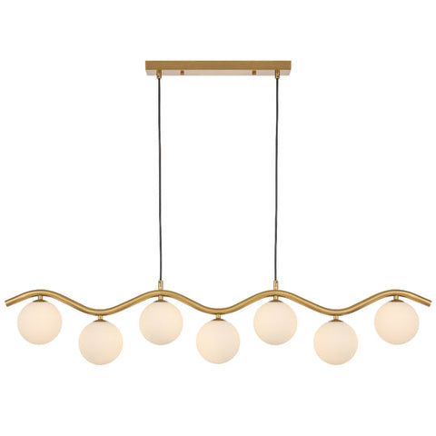ORTON 7 LIGHT PENDANT ANTIQUE GOLD - PE7-AGOM