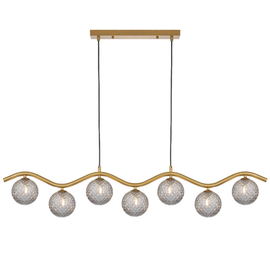 ORTON 7 LIGHT PENDANT ANTIQUE GOLD - PE7-AGSMT