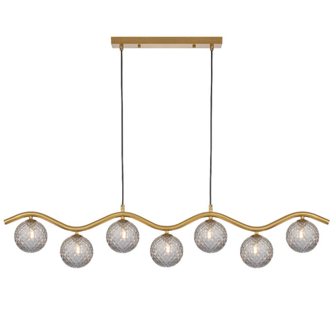 ORTON 7 LIGHT PENDANT ANTIQUE GOLD - PE7-AGSMT