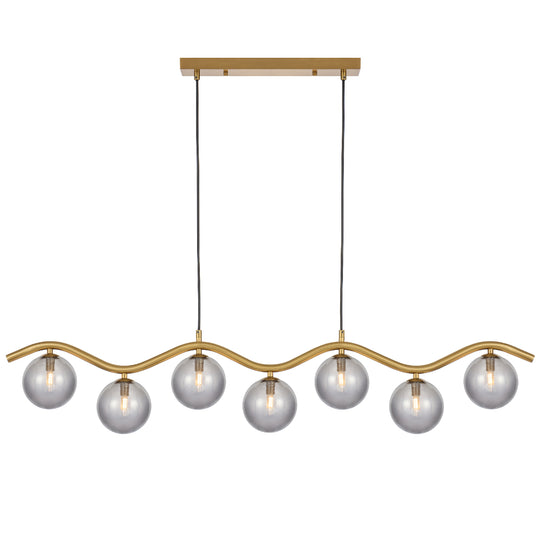 ORTON 7 LIGHT PENDANT ANTIQUE GOLD - PE7-AGSM