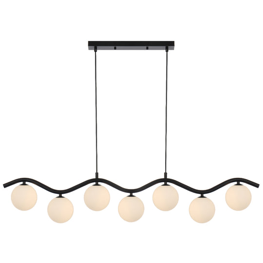 ORTON 7 LIGHT PENDANT BLACK - PE7-BKOM