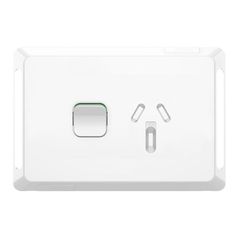 Clipsal Pro Series Clipsal Pro Single Powerpoint Double Pole 10A White Extra Vivid White - P3015D-XW - ARCK Electrical Wholesale Supplies