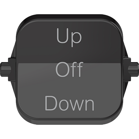 Clipsal Pro Series Dolly Toggle 3-Position UP-OFF-DOWN Black - P49TUOD-BK - ARCK Electrical Wholesale Supplies