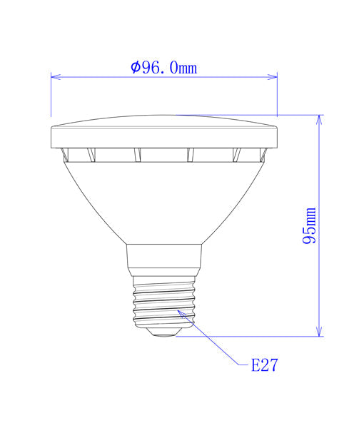 GLOBE LED ES PAR30 10W 5000K IP44 800 Lm - PAR3001