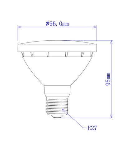 GLOBE LED ES PAR30 10W 5000K IP44 800 Lm - PAR3001