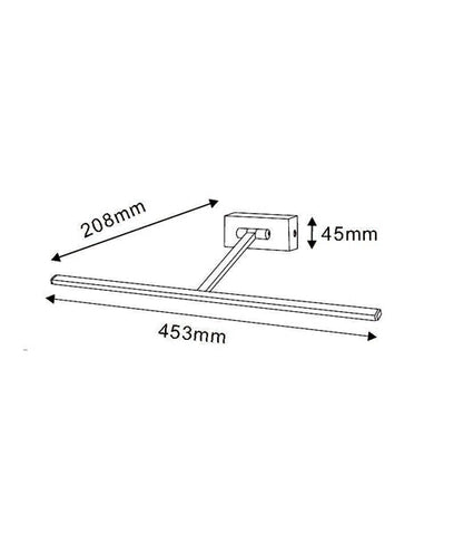 WALL Int City S/M ADJ 6W PICTURE Light S/C 3K 611 Lm - PARIS