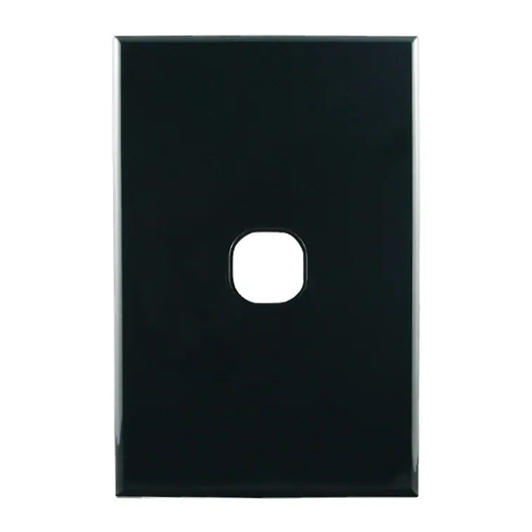 CSG Grid Plate 1 Gang ? Black - PB1B-L - ARCK Electrical Wholesale Supplies