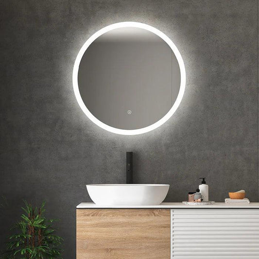 Romu Round LED Mirror Silver 2CCT - PBM003