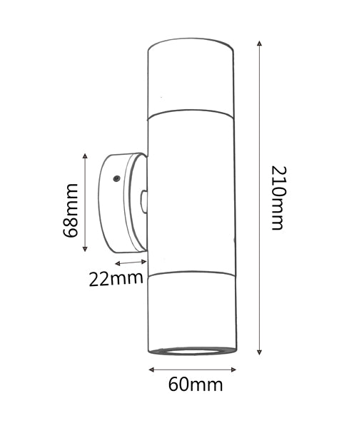 PILLAR S/ADJ 12V MR16 Rustic Brass IP65 RND B/Plate - PM1ABR