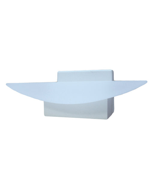 WALL Int City S/M 6W CURVED Uplight Matt Wh 3K FR Glass 660 Lm - PHOENIX