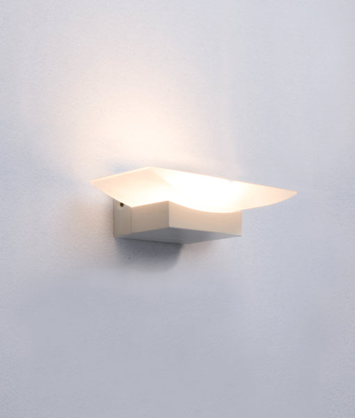 WALL Int City S/M 6W CURVED Uplight Matt Wh 3K FR Glass 660 Lm - PHOENIX