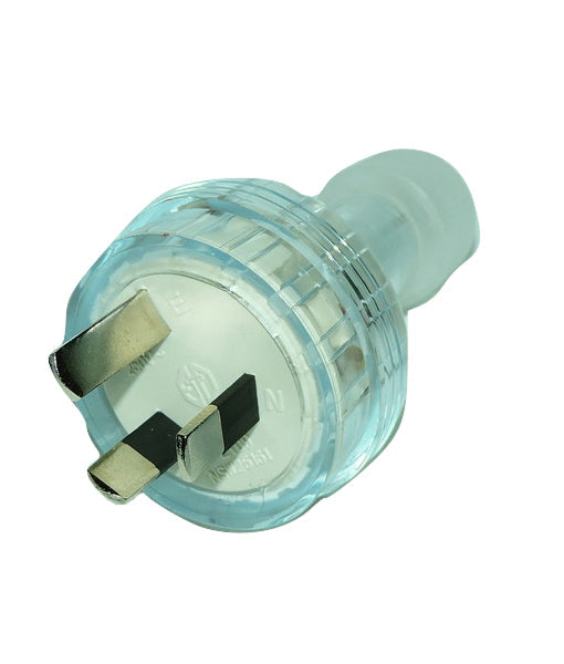 PLUG TOP Rewirable 3 PIN 10A CLEAR - PLUG001